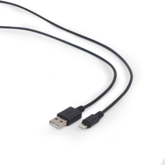 USB to 8-pin sync and charging cable, black, 0.5 m