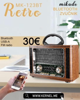 RETRO RADIO + BLUETOOTH