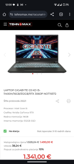 Gigabyte G5 KD Gaming laptop