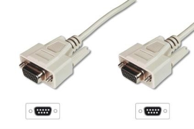 Modem DB9F/DB9F 9C cable, 2M