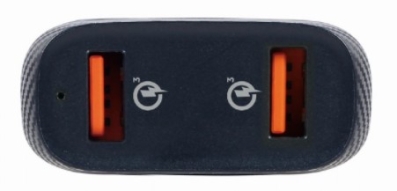USB brzi punjač za auto, QC3.0, 36 W, 2-portni, Gembird