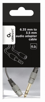 Audio adapter 6,35 mm na 3,5 mm, kabal 0.2 m