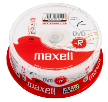 Maxell DVD-R 1/25 printabilni