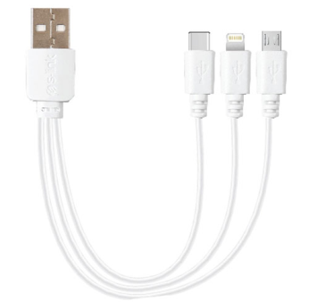 USB-a na Type-C + Lightning + Micro USB, S-link iP-KC07B 3in1