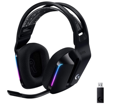Logitech G733 LIGHTSPEED, bežične RGB slušalice, Black