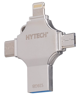 128GB USB 3.0 + Lightning +mikro + TypeC OTG fleš memorija, HYTECH HY-XUFO31-128