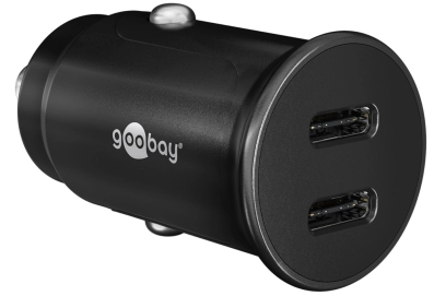 Dual-USB-C brzi auto punjač (30 W), Goobay