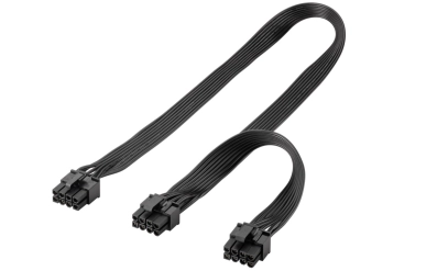Kabel za napajanje 8-pinski muški na dvostruki 6+2 muški za PCIe