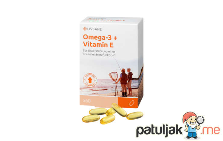 LIVSANE Omega 3 + vitamin E 60 kapsula